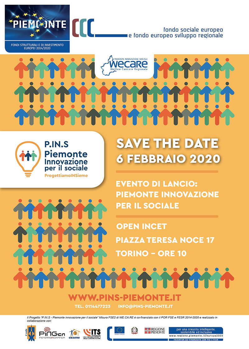 Presentazione Progetto P.IN.S. e call per innovatori sociali – 6/02/2020